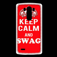Coque LG G3 Keep Calm Swag Rouge