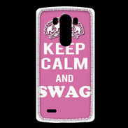 Coque LG G3 Keep Calm Swag Rose