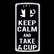Coque LG G3 Keep Calm Take a cup Noir