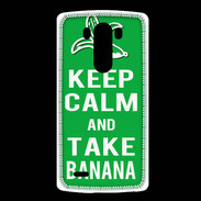 Coque LG G3 Keep Calm Take Banana Vert