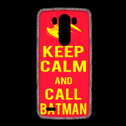 Coque LG G3 Keep Calm Call Batman Rouge