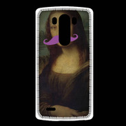 Coque LG G3 Moustache Mona Lisa