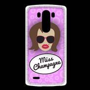 Coque LG G3 Miss Champagne Chatain