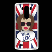 Coque LG G3 Miss UK Chatain