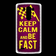 Coque LG G3 Keep Calm and Be Fast Rose