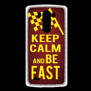 Coque LG G3 Keep Calm and Be Fast Rouge