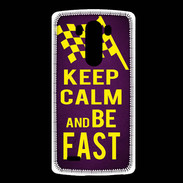 Coque LG G3 Keep Calm and Be Fast Violet