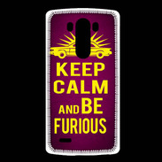 Coque LG G3 Keep Calm and Be Furious Rose
