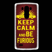 Coque LG G3 Keep Calm and Be Furious Rouge