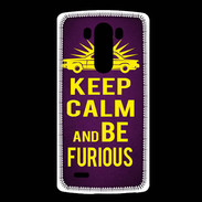 Coque LG G3 Keep Calm and Be Furious Violet