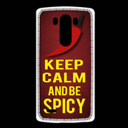 Coque LG G3 Keep Calm and Be Spicy Rouge
