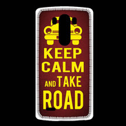 Coque LG G3 Keep Calm and Take o road 2 Rouge