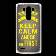Coque LG G3 Keep Calm and Be the First Gris