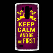 Coque LG G3 Keep Calm and Be the First Rose