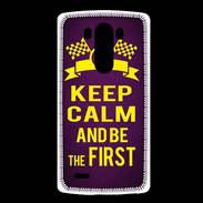 Coque LG G3 Keep Calm and Be the First Violet