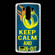 Coque LG G3 Keep Calm and Burn Out Bleu