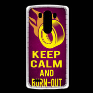 Coque LG G3 Keep Calm and Burn Out Rose