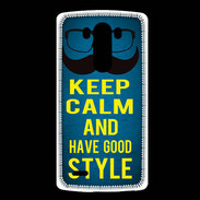 Coque LG G3 Keep Calm and Have a good Style Bleu