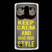 Coque LG G3 Keep Calm and Have a good Style Gris