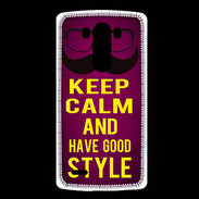 Coque LG G3 Keep Calm and Have a good Style Rose