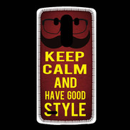 Coque LG G3 Keep Calm and Have a good Style Rouge
