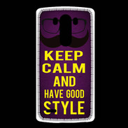Coque LG G3 Keep Calm and Have a good Style Violet