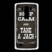 Coque LG G3 Keep Calm and Take Jack Gris
