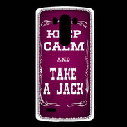 Coque LG G3 Keep Calm and Take Jack Rose