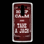 Coque LG G3 Keep Calm and Take Jack Rouge