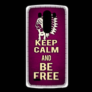 Coque LG G3 Keep Calm and Be Free Rose
