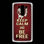 Coque LG G3 Keep Calm and Be Free Rouge