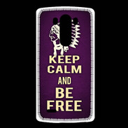 Coque LG G3 Keep Calm and Be Free Violet