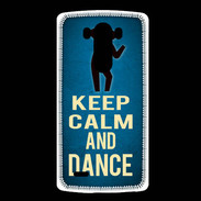Coque LG G3 Keep Calm and Dance Bleu