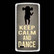 Coque LG G3 Keep Calm and Dance Gris