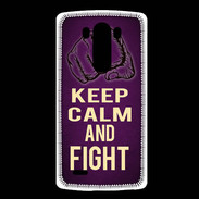 Coque LG G3 Keep Calm and Fight Violet