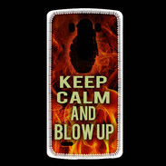 Coque LG G3 Keep Calm and Grenade Feu