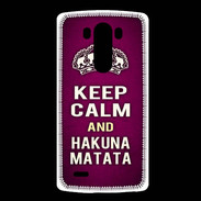 Coque LG G3 Keep Calm and Hakuna Matata rose