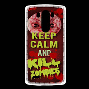 Coque LG G3 Keep Calm and Kill Zombies Rouge