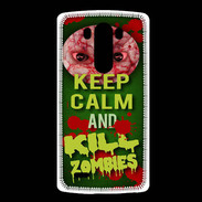 Coque LG G3 Keep Calm and Kill Zombies Vert