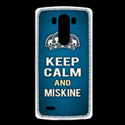 Coque LG G3 Keep Calm and Miskine Bleu