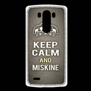 Coque LG G3 Keep Calm and Miskine Gris