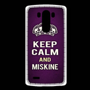 Coque LG G3 Keep Calm and Miskine Violet