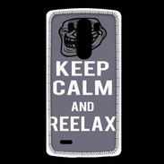 Coque LG G3 Keep Calm and Reelax Gris