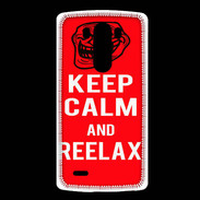 Coque LG G3 Keep Calm and Reelax Rouge