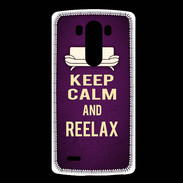 Coque LG G3 Keep Calm and Reelax Violet