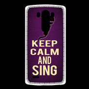 Coque LG G3 Keep Calm and Sing Violet