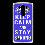 Coque LG G3 Keep Calm and Stay strong Bleu
