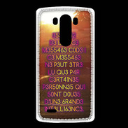 Coque LG G3 Message codé ZG
