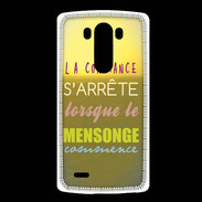 Coque LG G3 Confiance et mensonge ZG