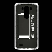 Coque LG G3 Low Battery noir ZG